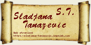 Slađana Tanazević vizit kartica